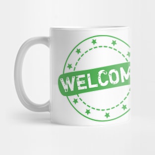 Welcome Stamp Icon Mug